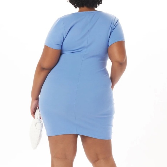 LOOK 780 RUCHED CUTOUT DRESS